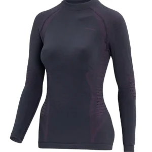 Women's L.S Shirt BIKER - Black/Cyclamen