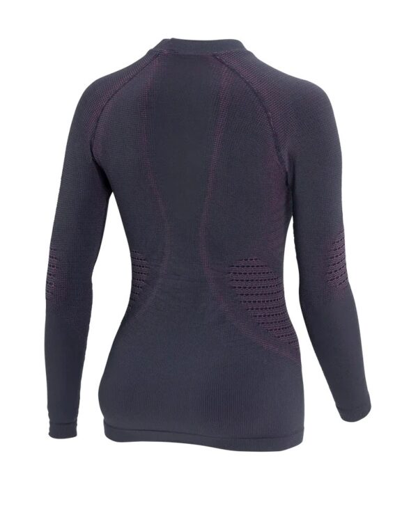 Women's L.S Shirt BIKER - Black/Cyclamen