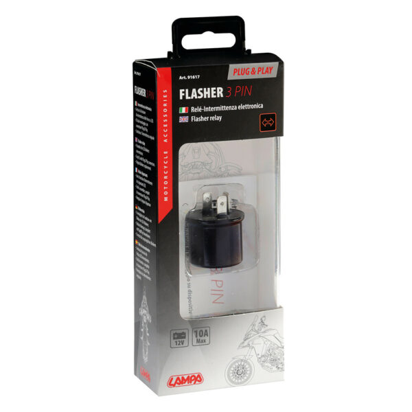 LAMPA - Releu semnalizare 3 pini, plug & play, electronic, 12V, 10A