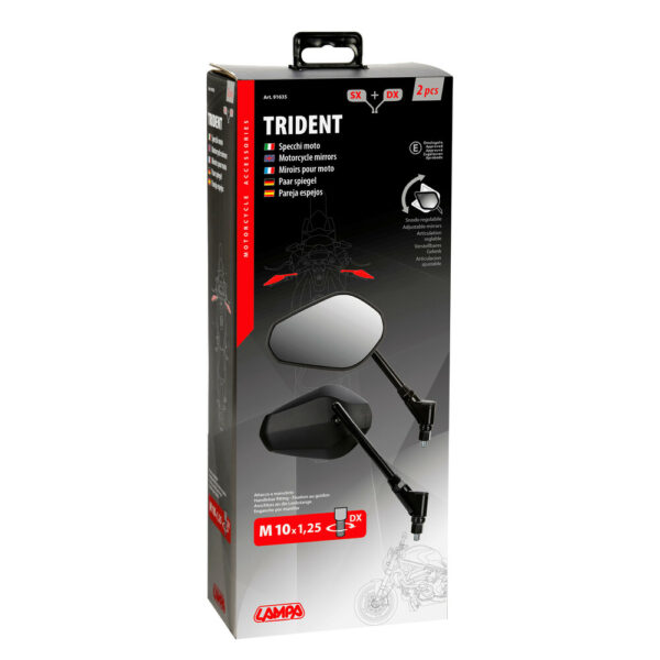 LAMPA - TRIDENT, oglinzi universale [set] M10