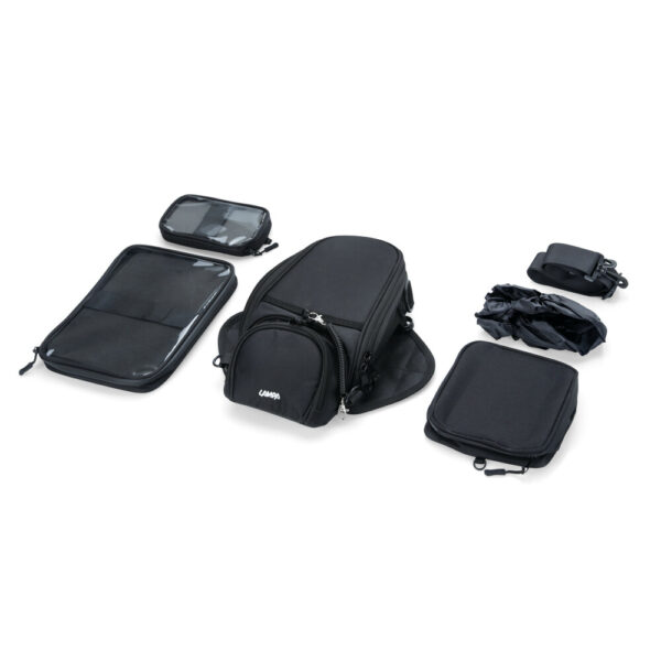 LAMPA - T-Voyager 4 in 1 Tank-Bag Magnetic tank bag with kit 3 interchangeable Add-on bags