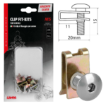 LAMPA - Clip Fit-Kits for fairings (5 MA) - 10 pcs - Silver