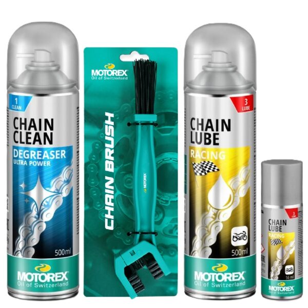MOTOREX OFERTA - Kit curatare si intretinere Lant RACING [varianta noua 2026]