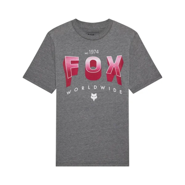 YTH BLOCK SS TEE [HTR DRK GRY]
